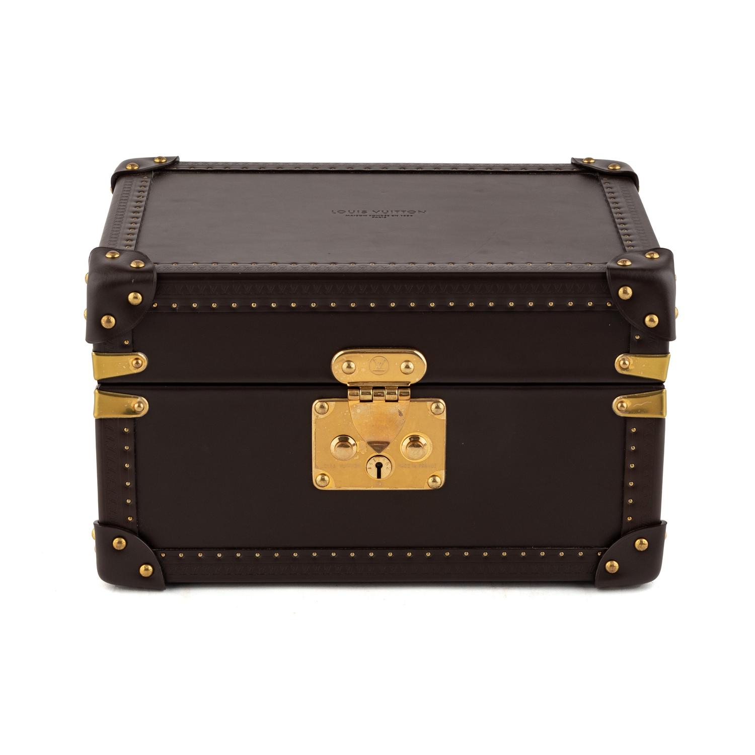 LOUIS VUITTON COFFRET TRÉSOR LEATHER WATCH CASE