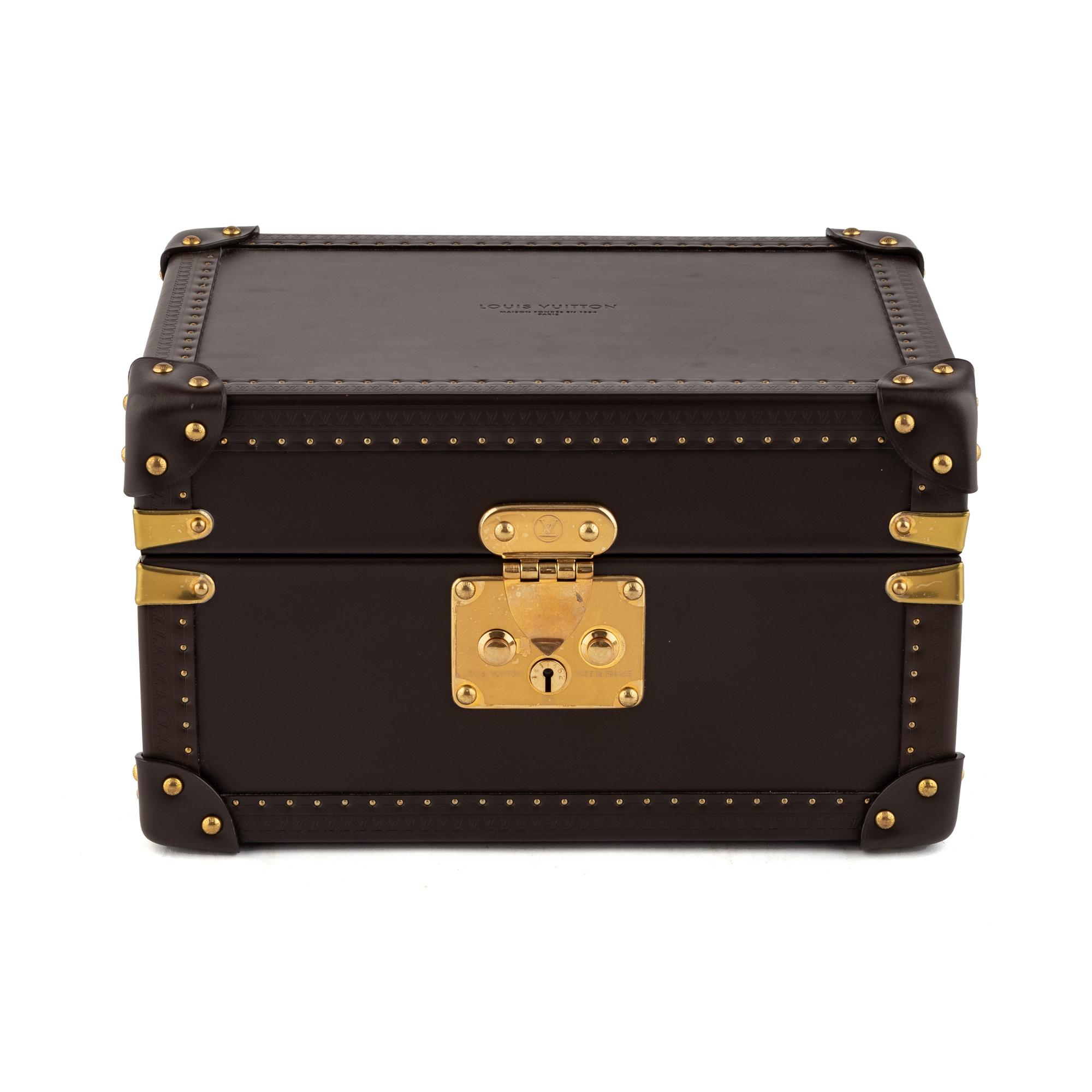 LOUIS VUITTON COFFRET TRÉSOR LEATHER WATCH CASE
