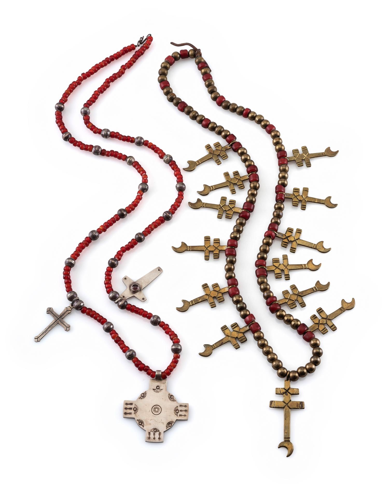Pair of Southwestern Cross Necklaces