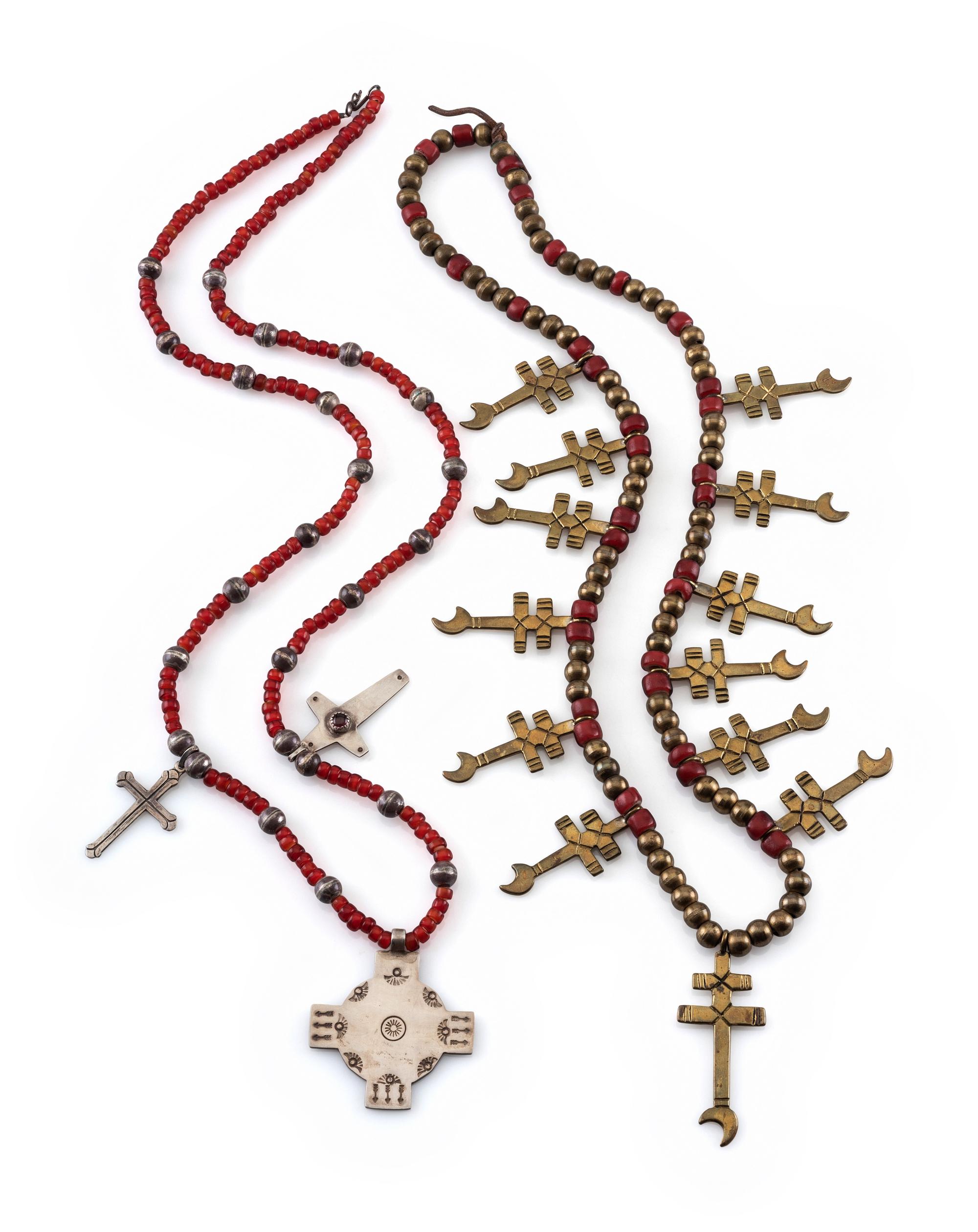 Pair of Southwestern Cross Necklaces