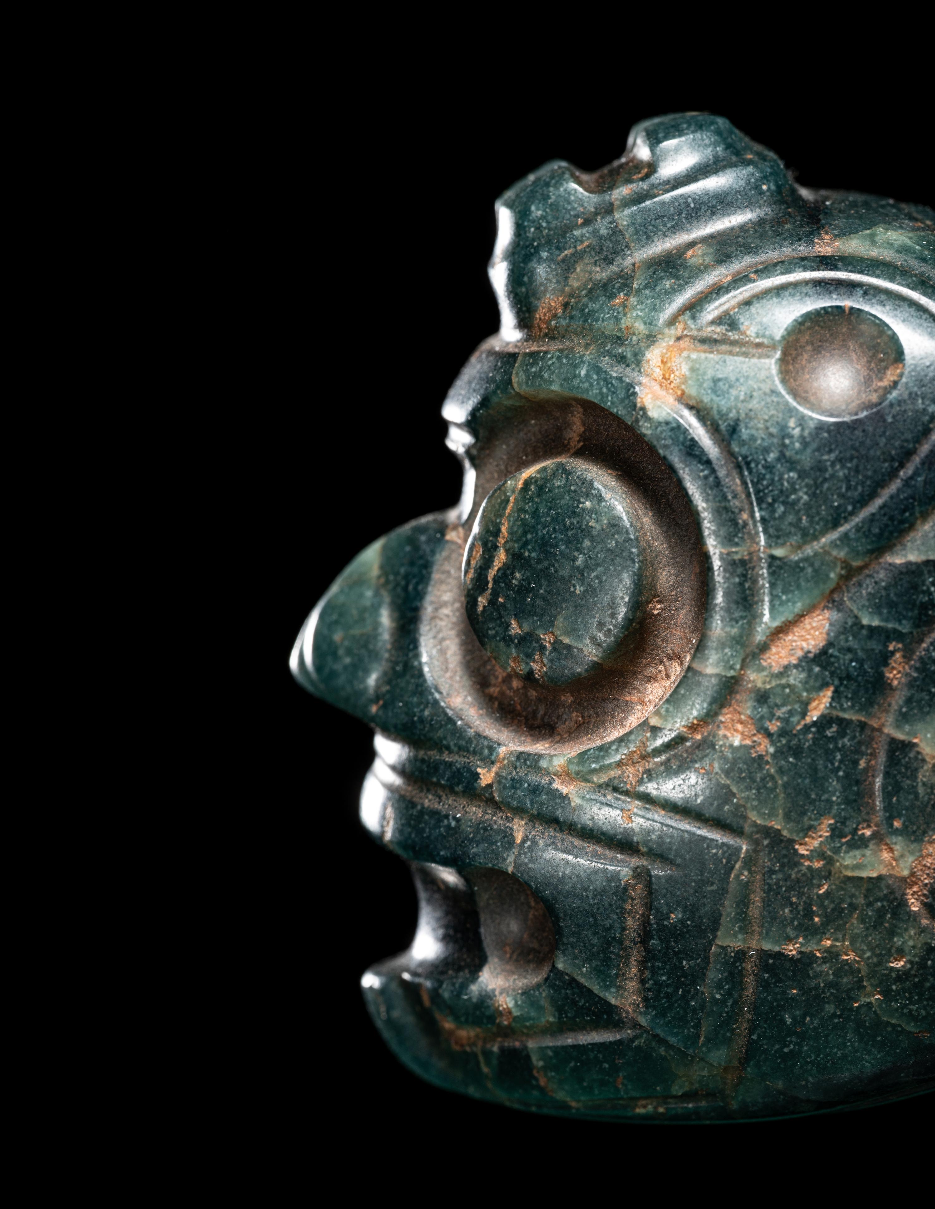 A Costa Rican Jade Ceremonial Mace Head