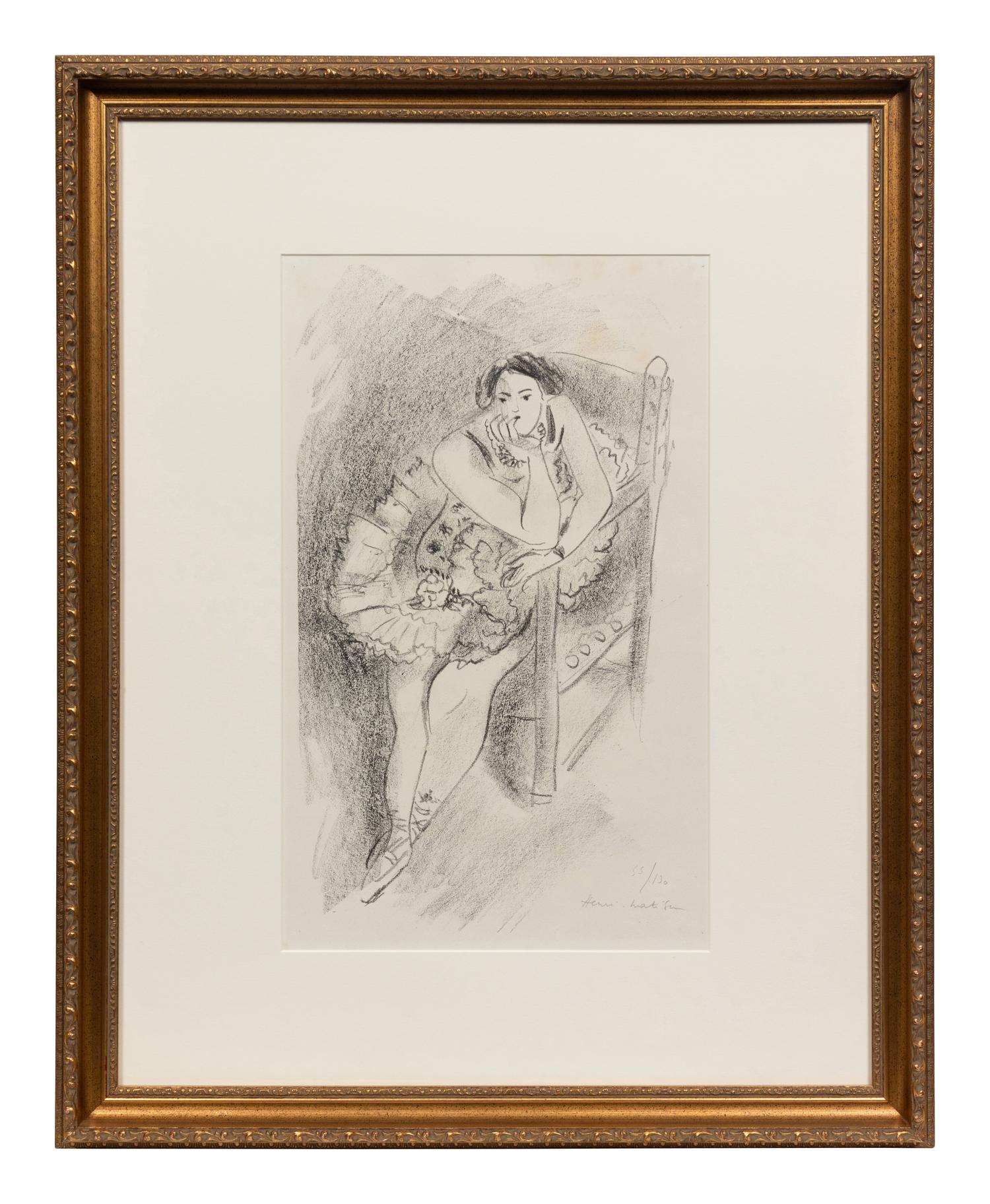 Danseuse au Fauteuil, En Bois ( from Dix Danseuses)