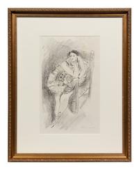 Danseuse au Fauteuil, En Bois ( from Dix Danseuses)