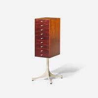 George Nelson (American, 1908-1986) Miniature Chest on Stand, No. 5217, Herman Miller, USA, designed 1952, the present lot 1950s