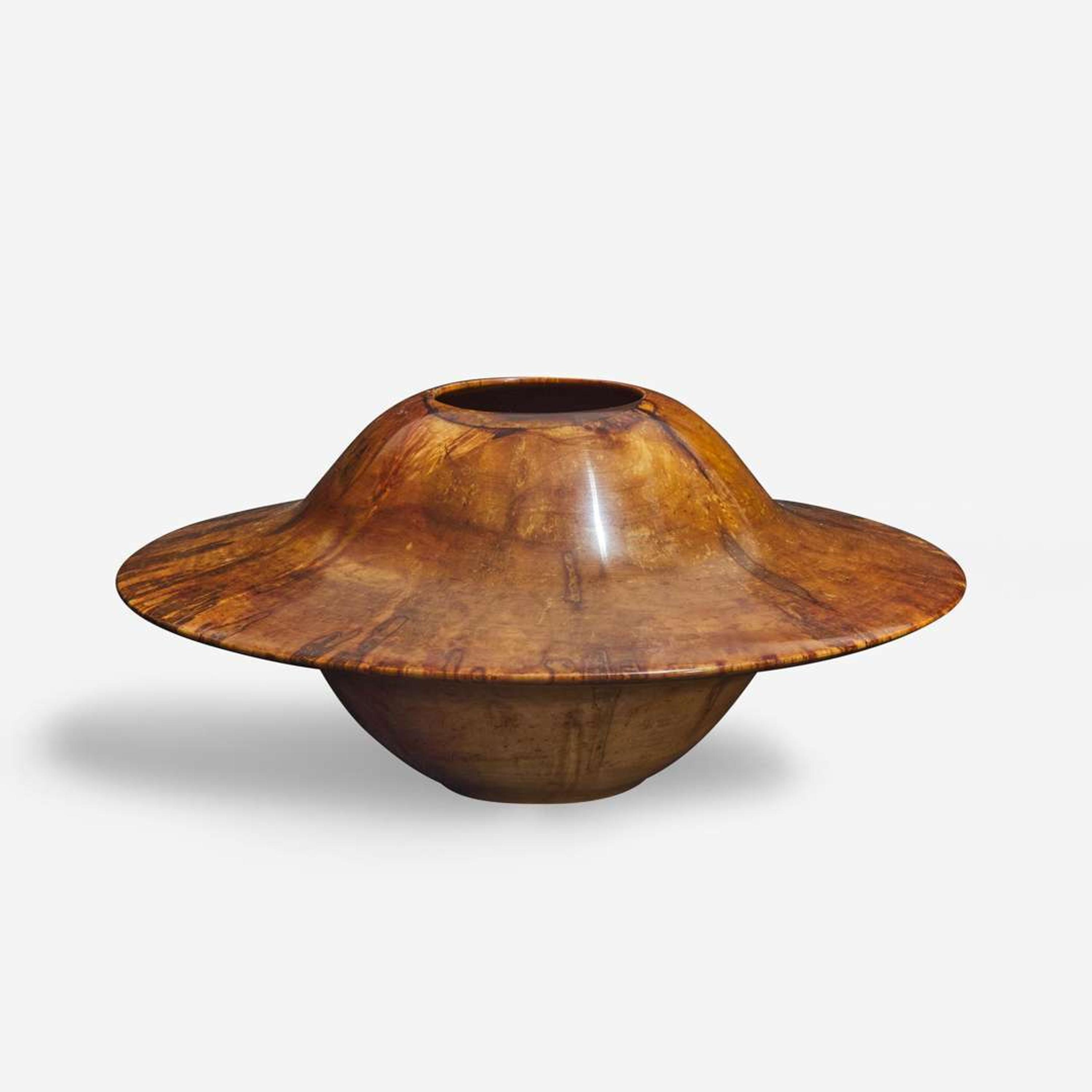 Philip Moulthrop (American, b. 1947) Spalted Maple Saucer "Astro Bowl", USA, circa 1990s