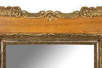 A French Carved and Painted Wood Mirror