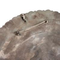 Large Navajo or Zuni Sterling Silver and Turquoise Cluster Pendant / Brooch