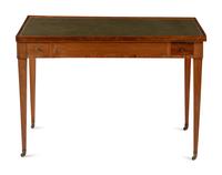 A Louis XVI Mahogany and Ebony Tric-Trac Table