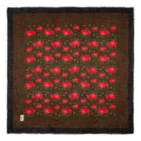 YVES SAINT LAURENT, TWO PRINTED WOOL SHAWLS