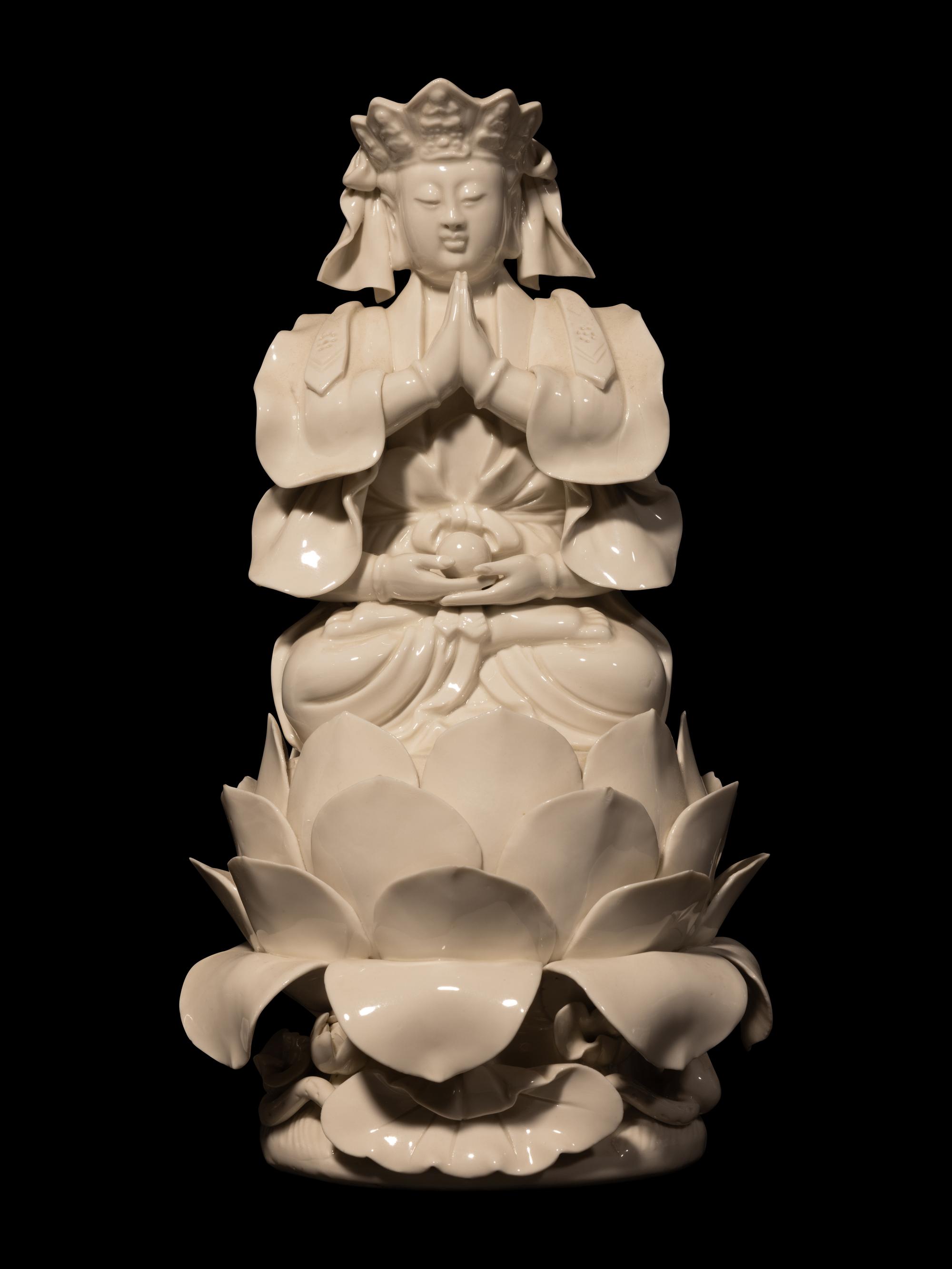 Seven Chinese Blanc-de-Chine Porcelain Immortal Figures