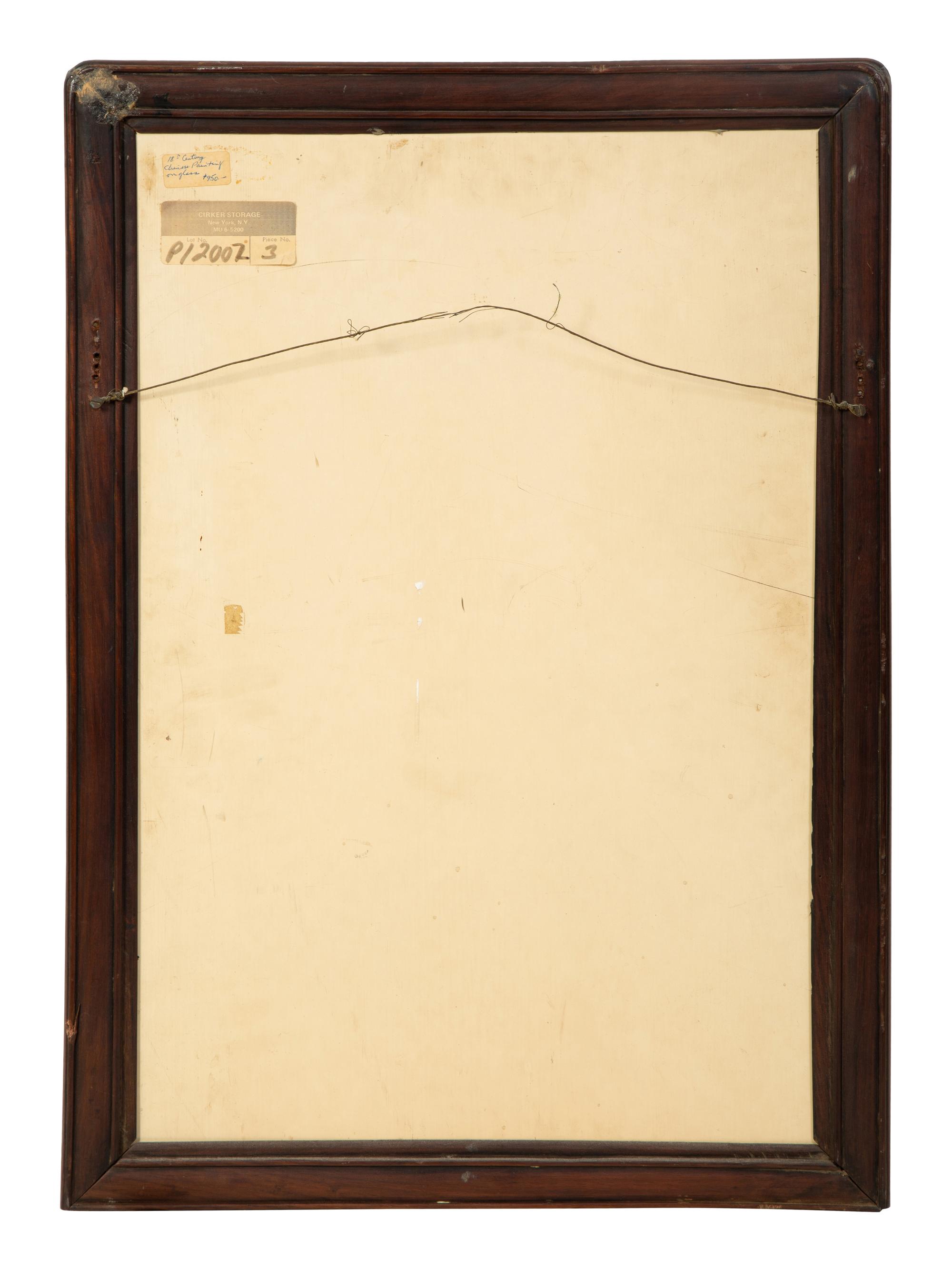 A Reverse Painted Chinese Plaque — EARLY 19TH CENTURY