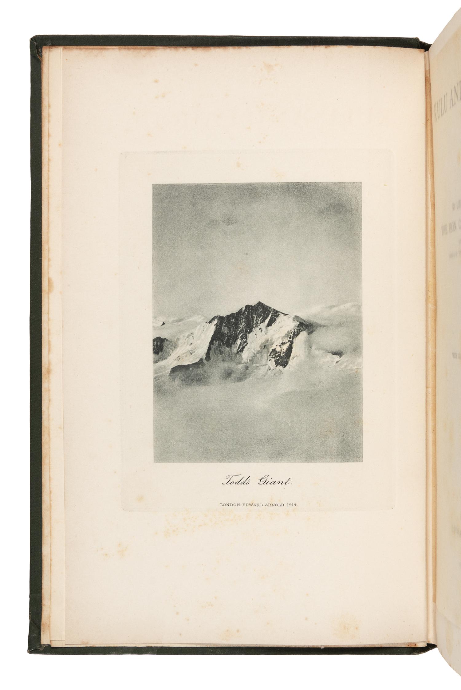 BRUCE, C. G. (1866-1939). Kulu and Lahoul. An account of…the Himalaya. London: Edward Arnold, 1914.