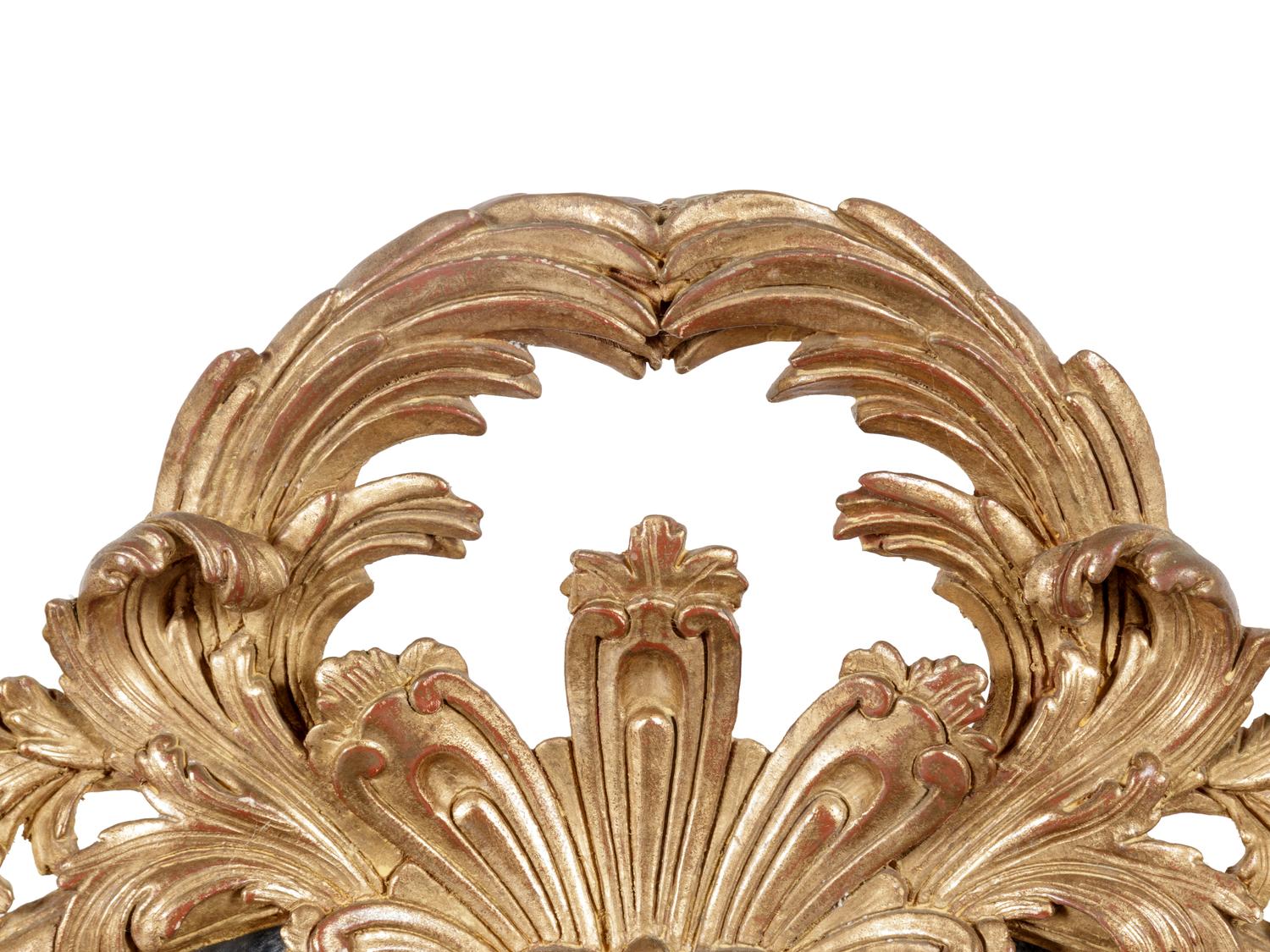 A Pair of Rococo Revival Giltwood Mirrors
