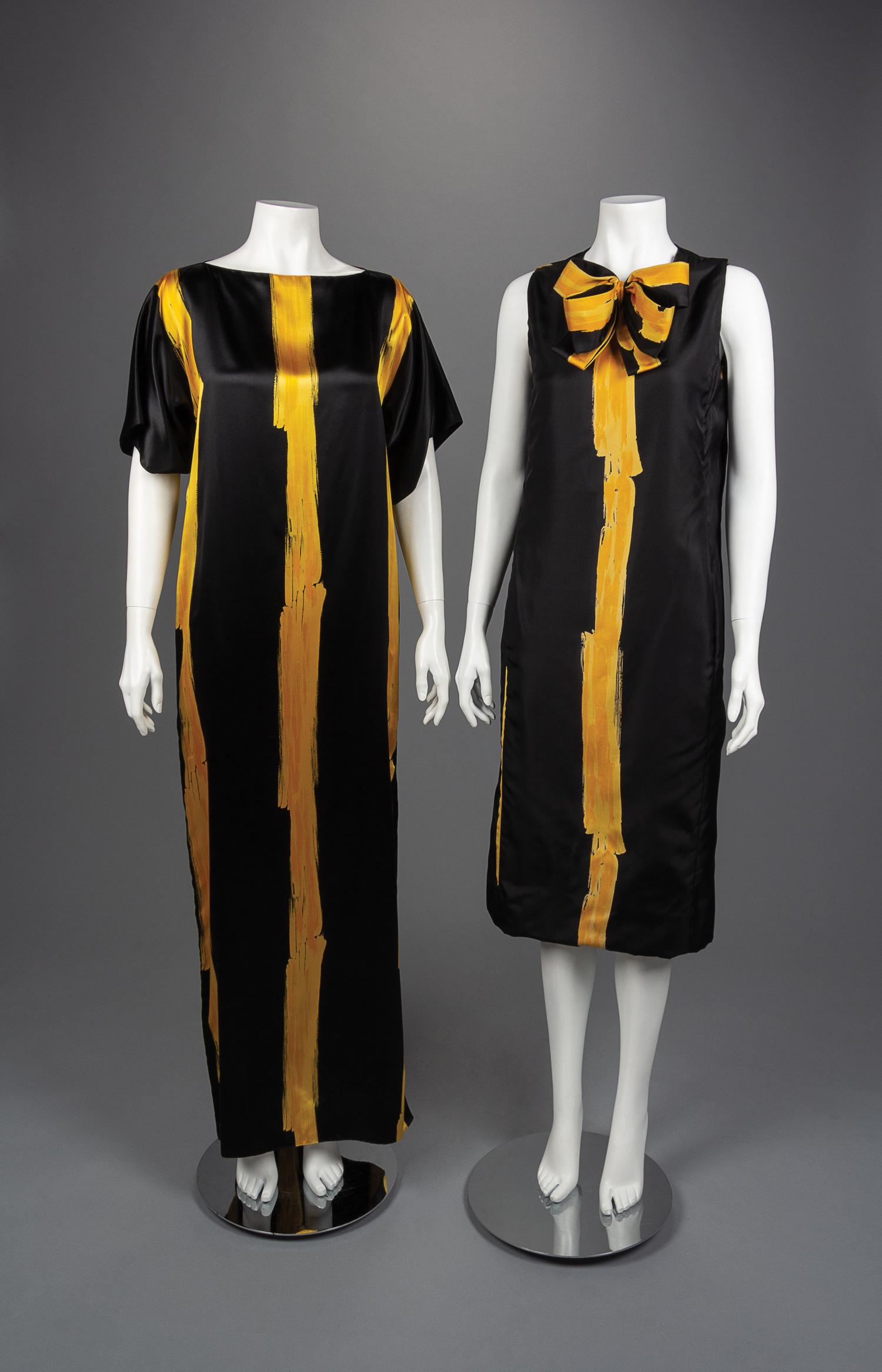 Two Geoffrey Beene Silk Dresses, 1963-70s