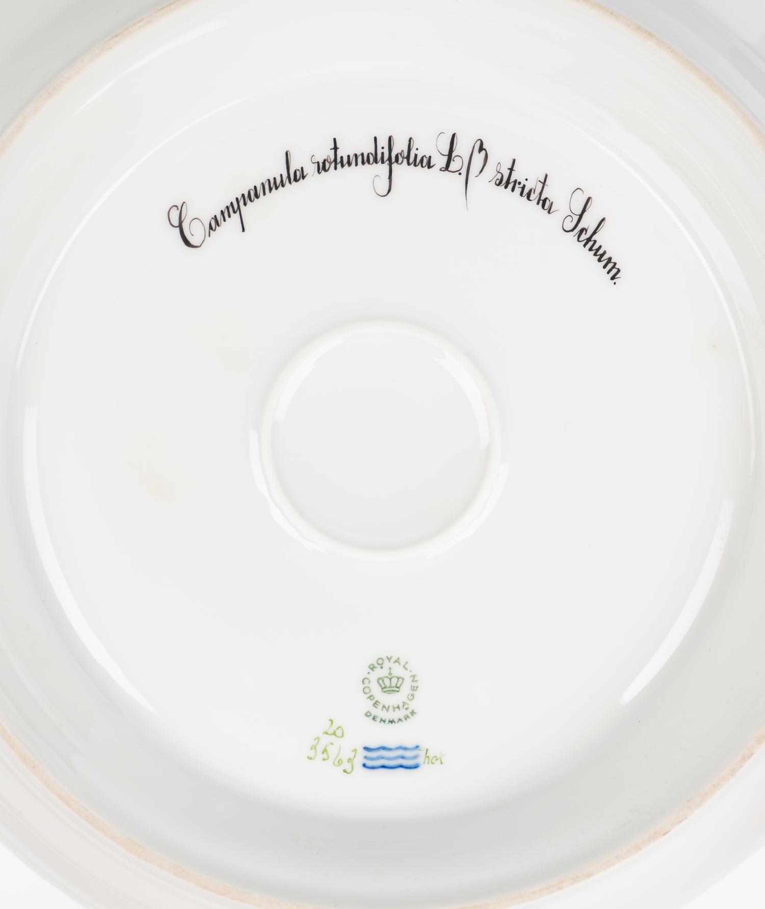 A Royal Copenhagen Flora Danica Porcelain Circular Covered Tureen and Stand