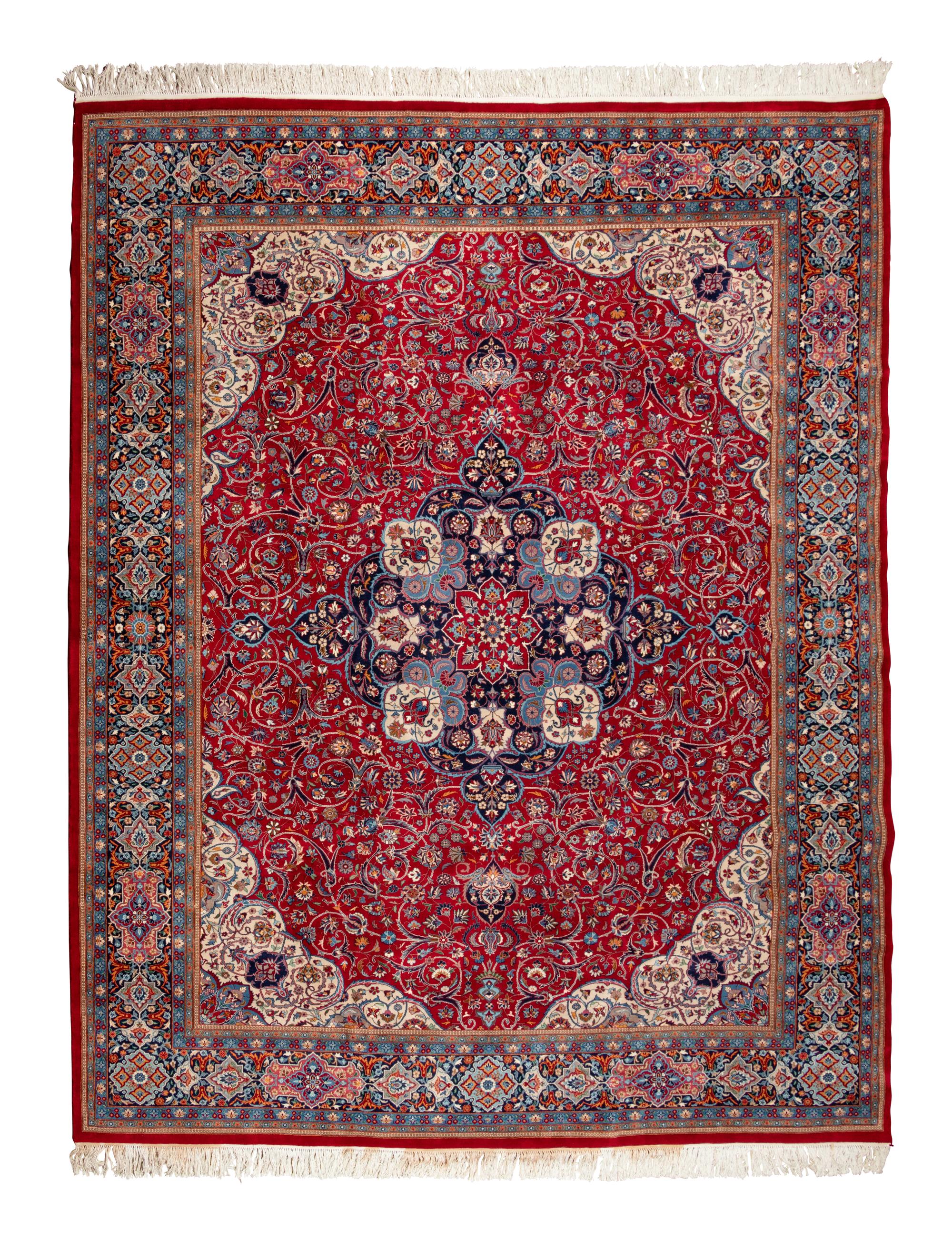 A Kashan Wool Rug