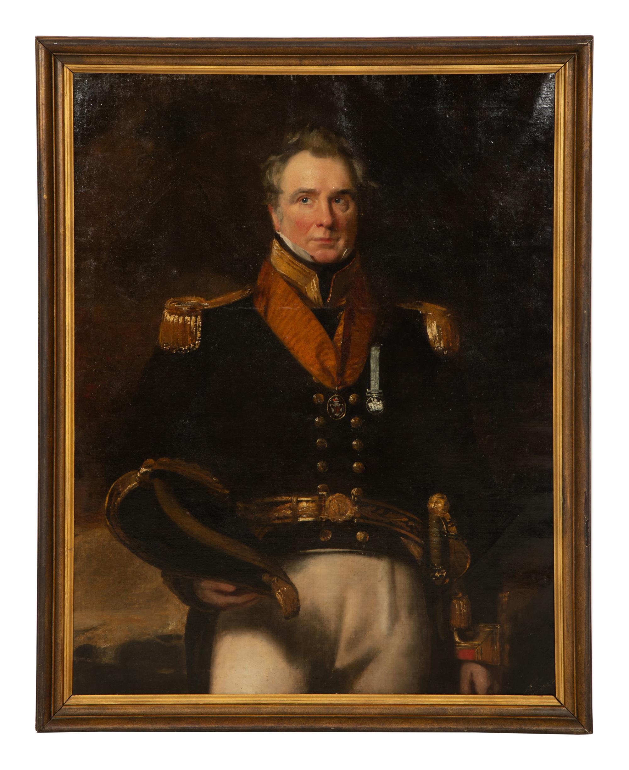 Portrait of British Admiral Wilson Gayle Braddyl