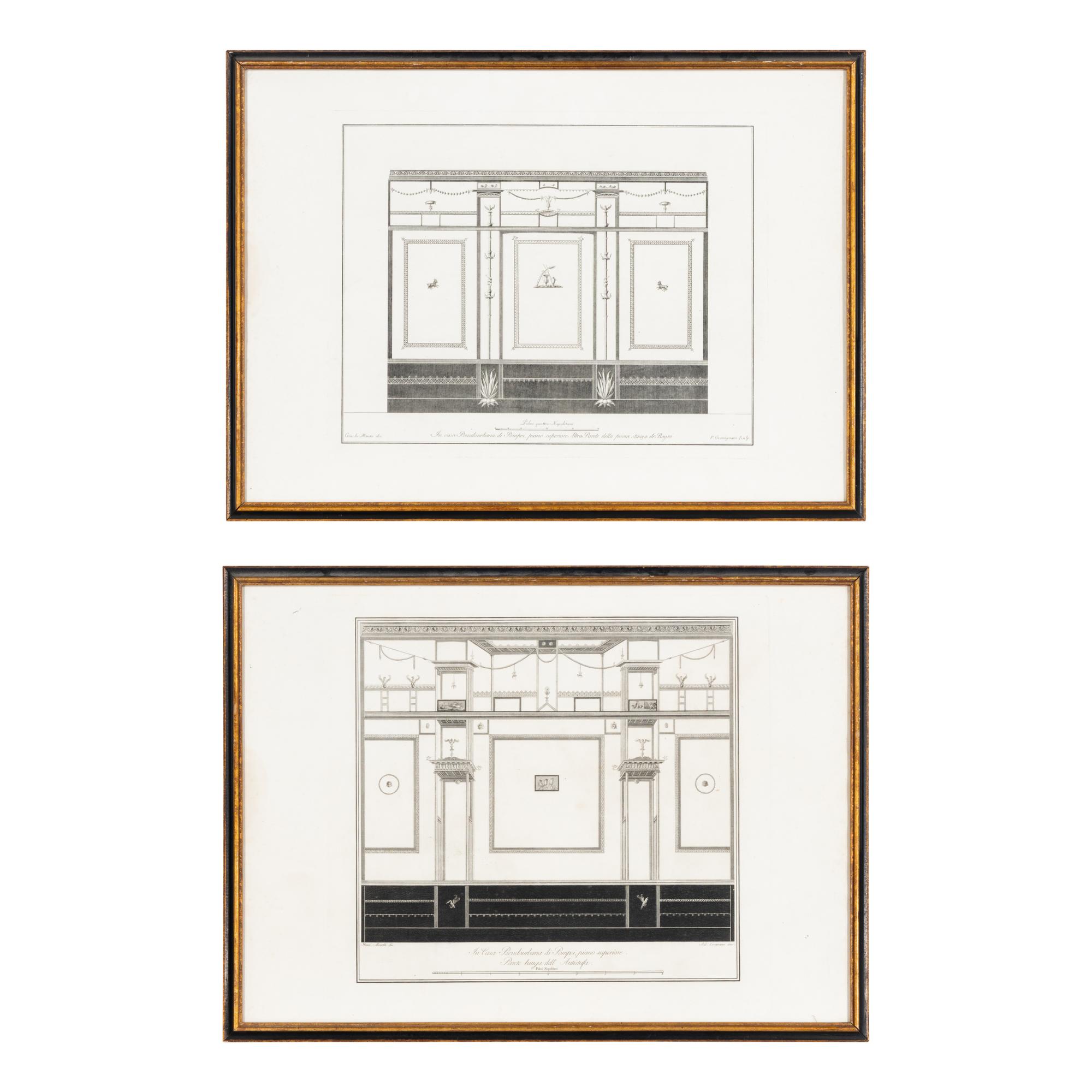 A Pair of Framed Prints of Interior Elevations
