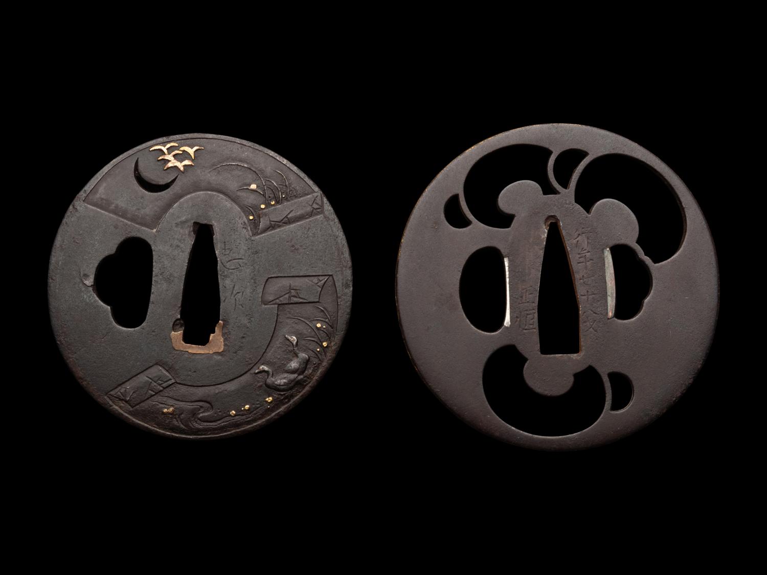 Two Iron Tsuba