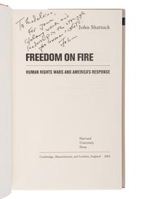 AMERICAN FOREIGN POLICY A group of 9 works, most FIRST EDITIONS INSCRIBED TO SECRETARY ALBRIGHT: