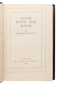 Mitchell, Margaret (1900-1949). Gone with the Wind . New York: The Macmillan Company, 1936.