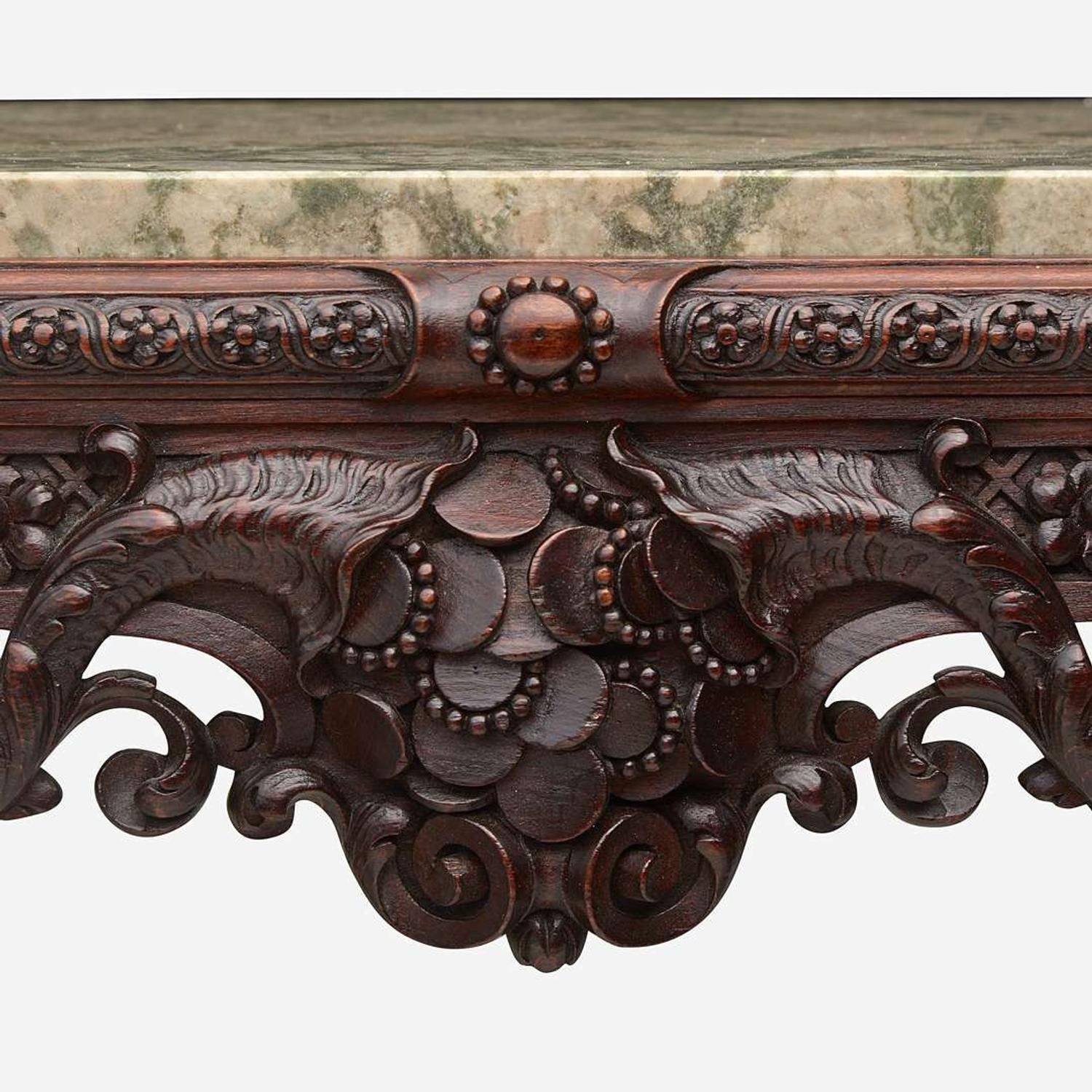 A French Carved Beechwood Occasional Table Rene Lexcellent, Paris, last quarter 19th century