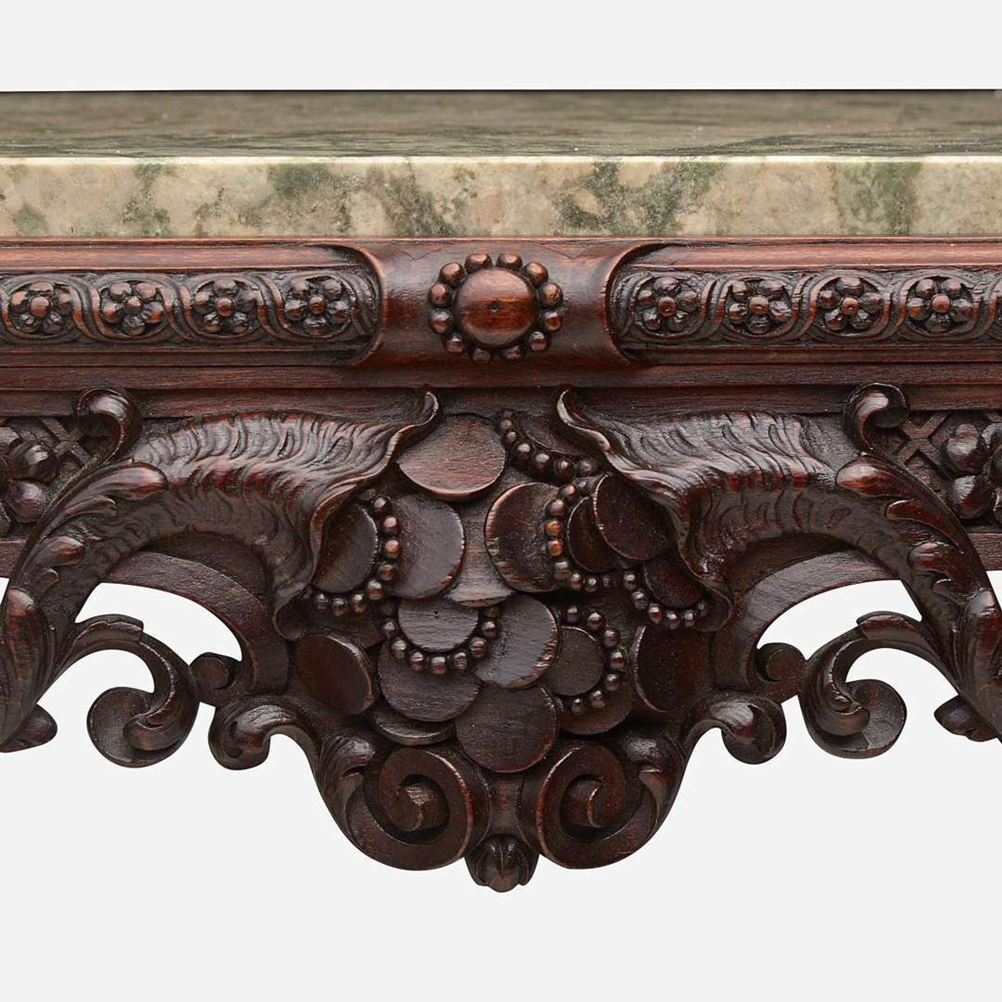 A French Carved Beechwood Occasional Table Rene Lexcellent, Paris, last quarter 19th century