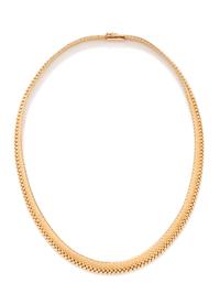 An 18 Karat Yellow Gold Collar Necklace, French,