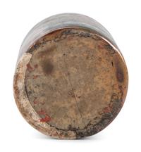A Paint Decorated Stoneware Bottle