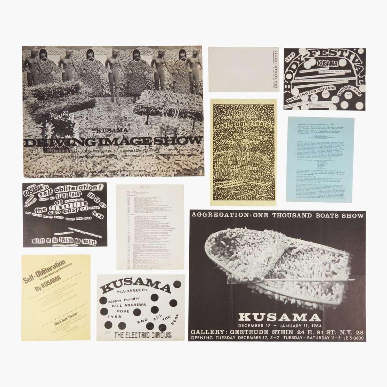 [Art] Kusama, Yayoi Mini-Archive of Early Promotional Material