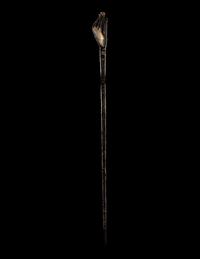 A Roman Bronze Asparagus and a Roman Bronze Hand Pin