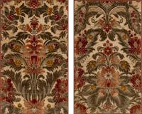 A Pair of Italian Silk Velvet Panels