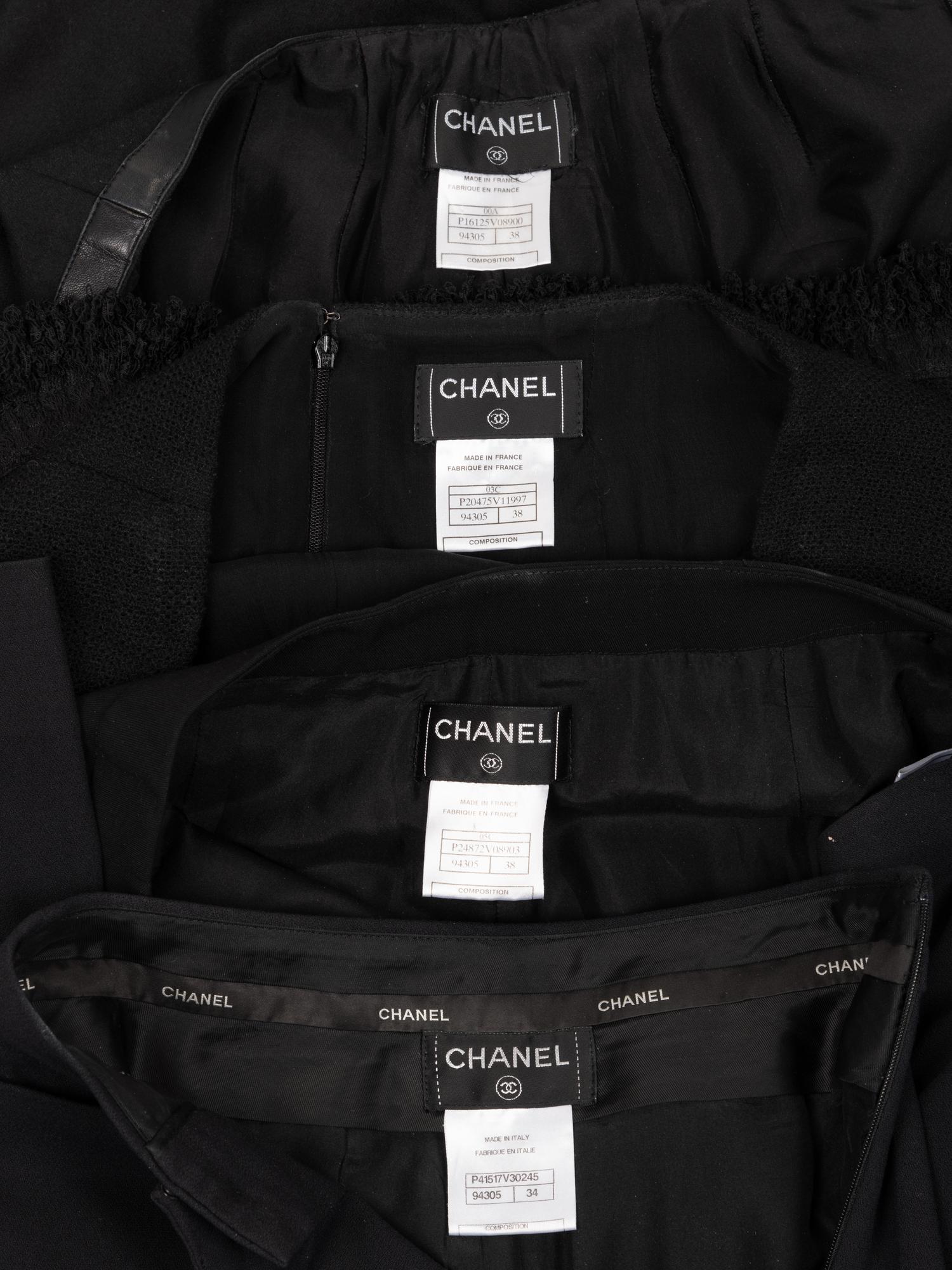 Four Chanel Bottom Separates: Three Pants and One Chanel Skirt, 2000-2010s