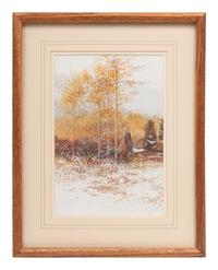 A Pair of Camp Scene Watercolors