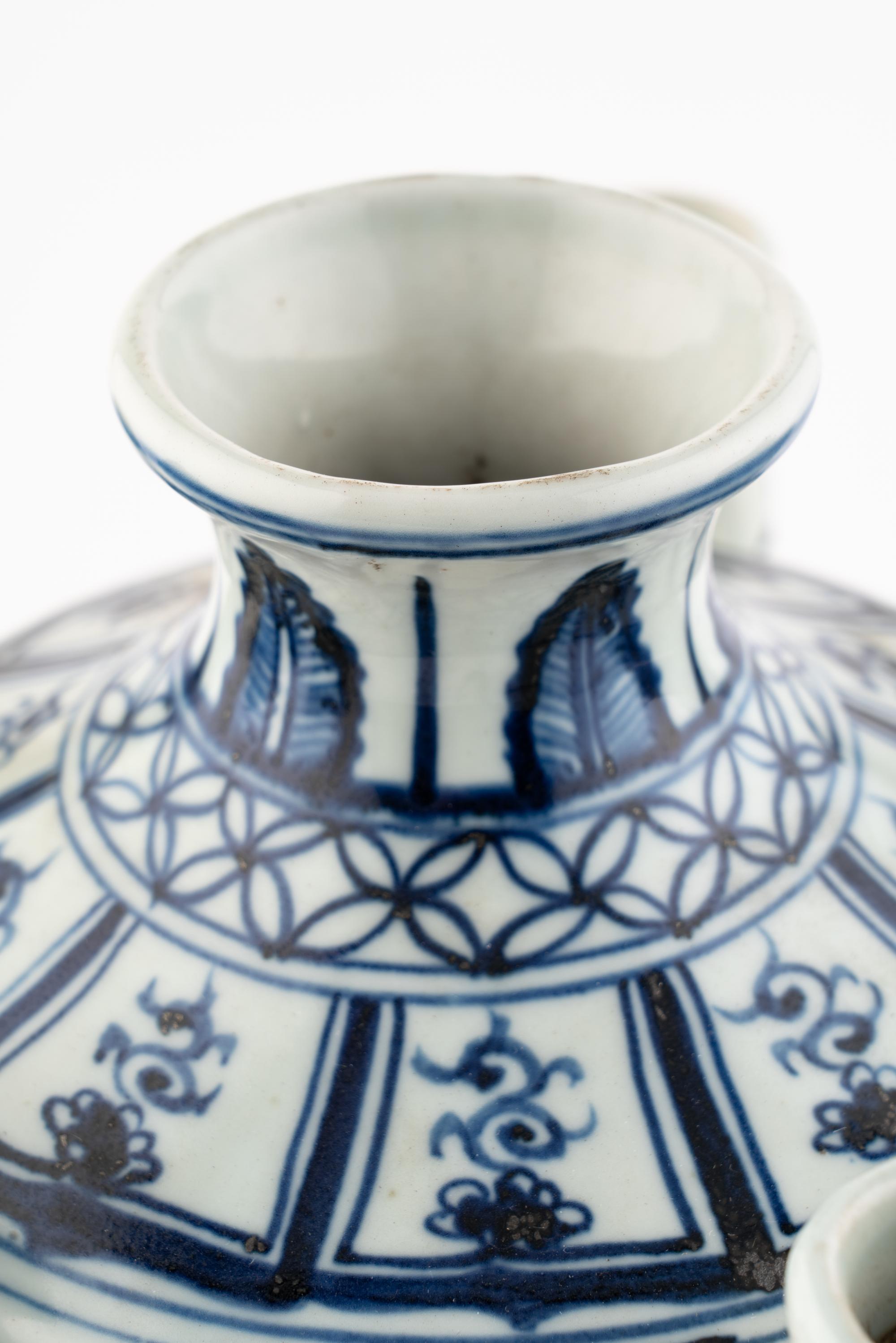 Three Pairs of Chinese Blue and White Porcelain Vases