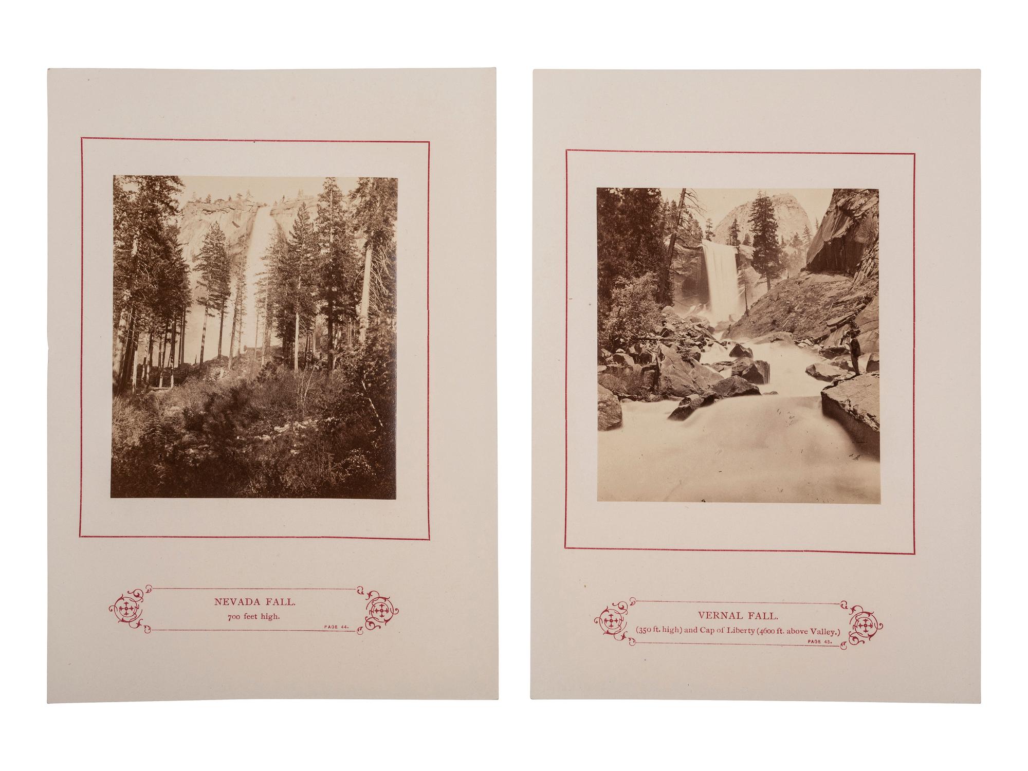[YOSEMITE]. 10 leaves from Kneeland's Wonders of the Yosemite Valley, and of California.