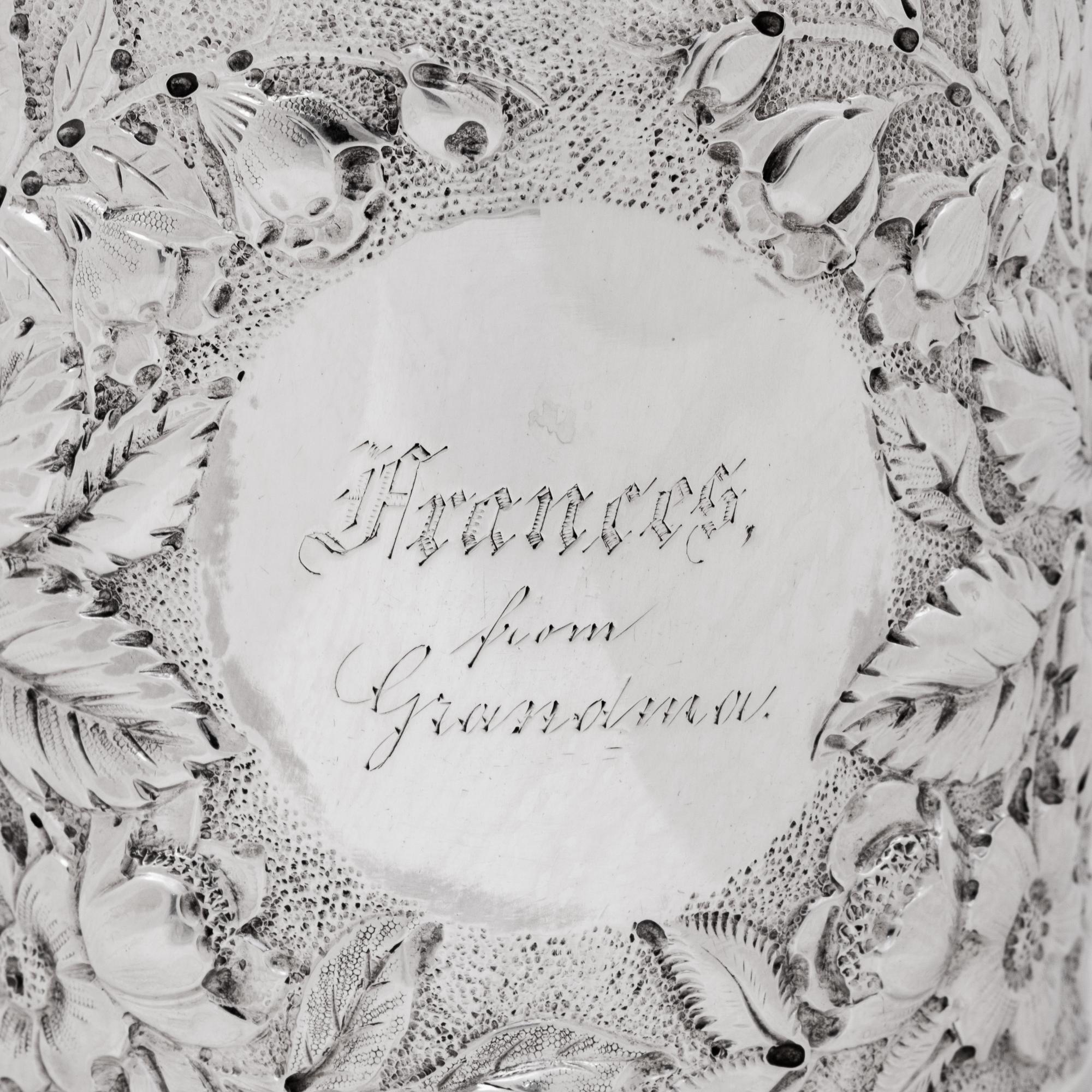 An American Silver Repousse Mug
