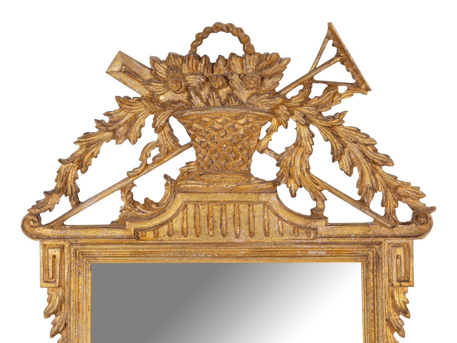 A Louis XVI Style Giltwood Mirror