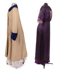 Two 1910s items: One Linen Duster, One Evening Dress