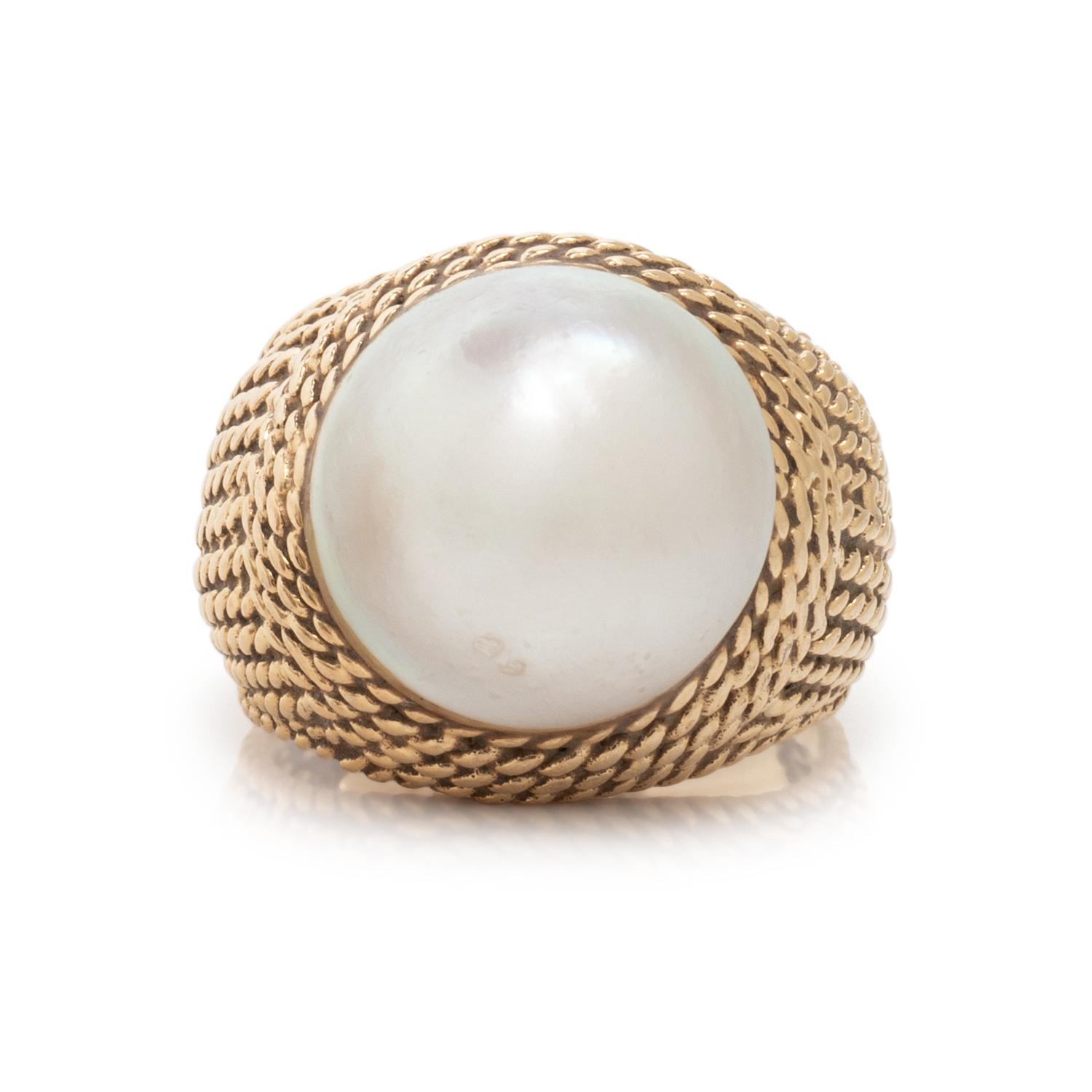 CULTURED PEARL RING