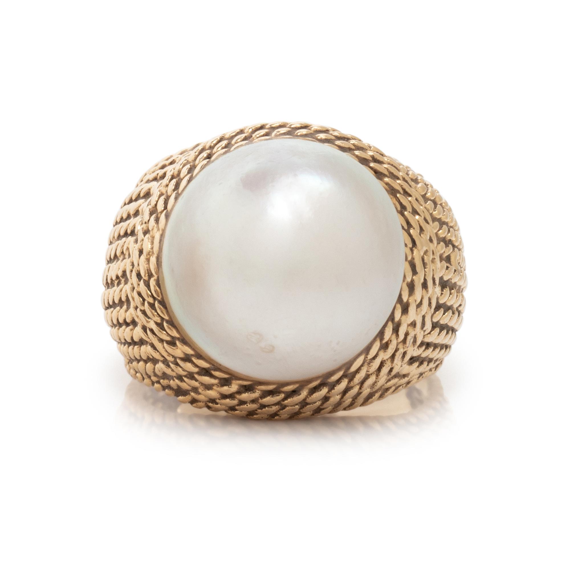 CULTURED PEARL RING