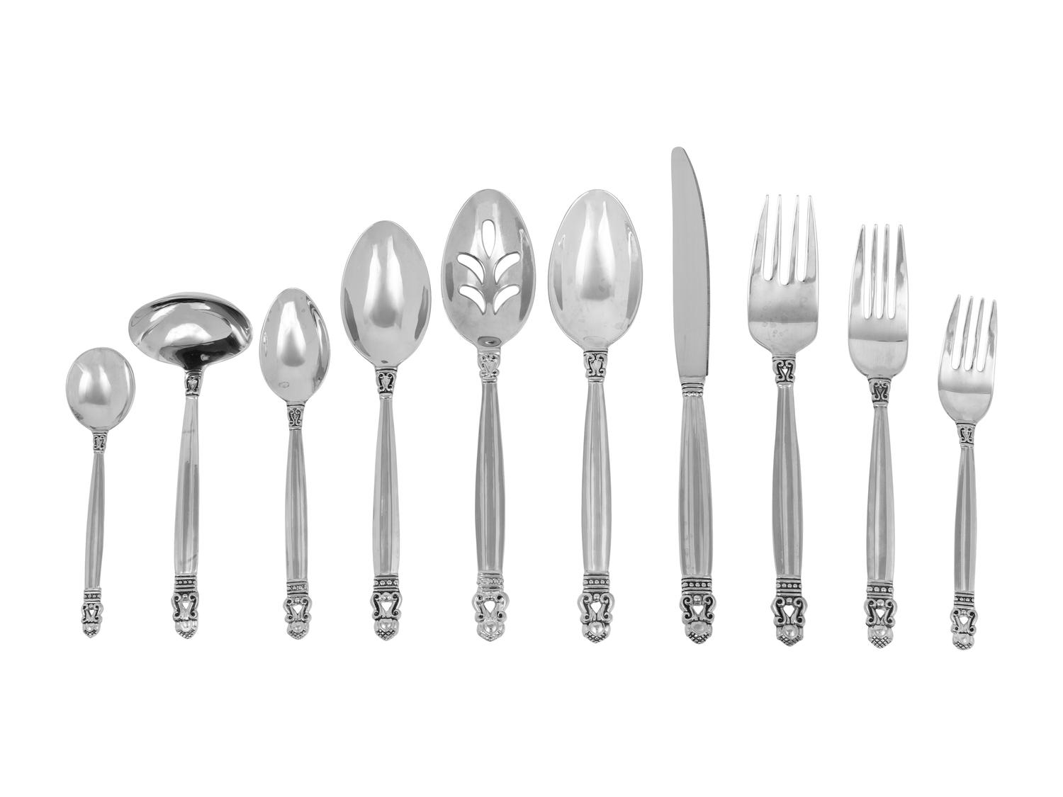 An American Silver-Plate Flatware Service