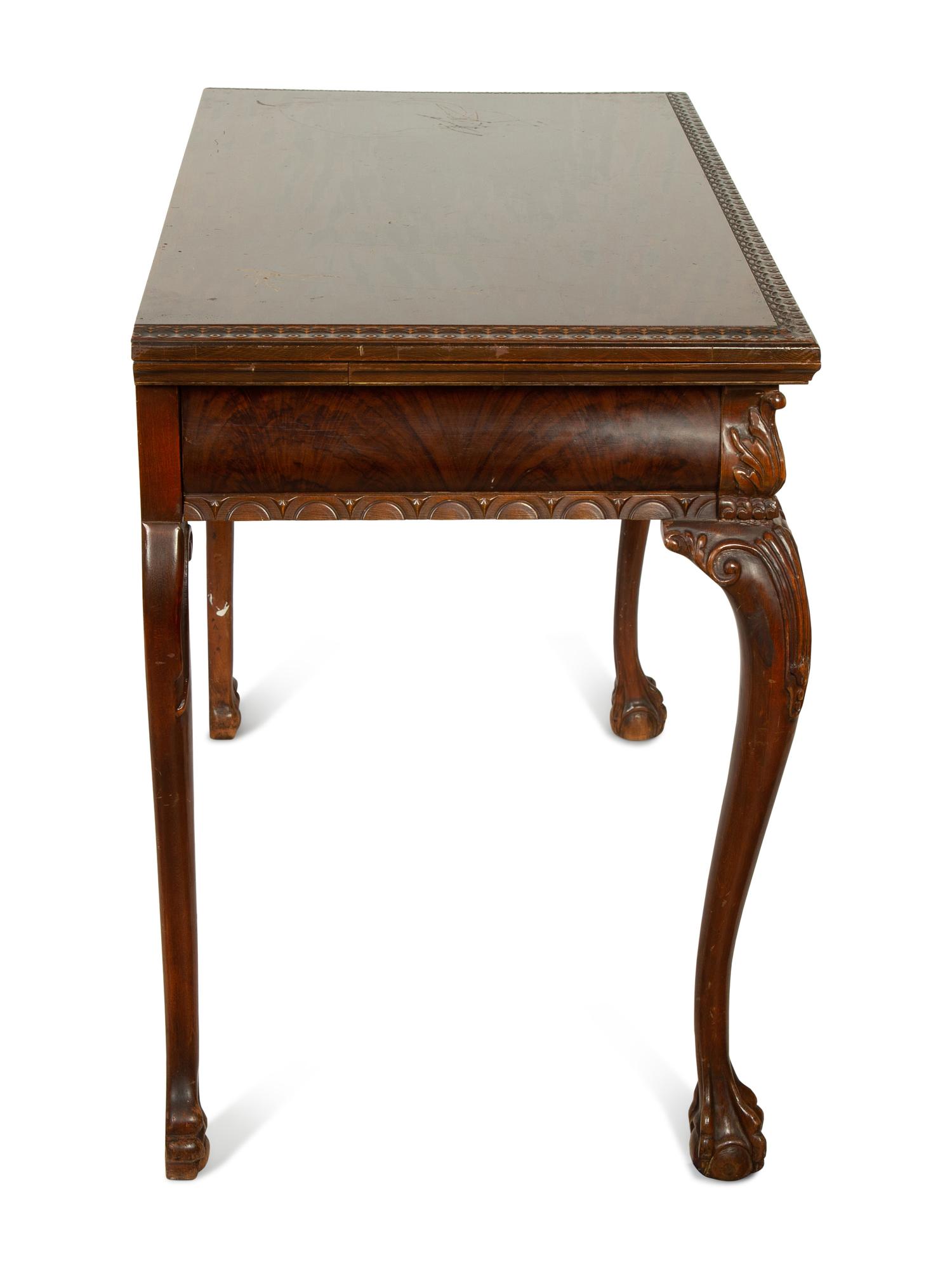 A George II Style Mahogany Flip-Top Table