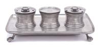 An English Pewter Standish