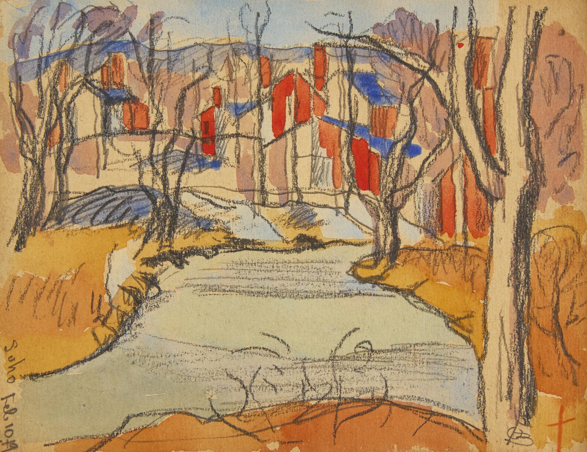 Through the Trees, Soho , 1919