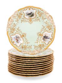 A Set of Twelve Coalport Porcelain Plates
