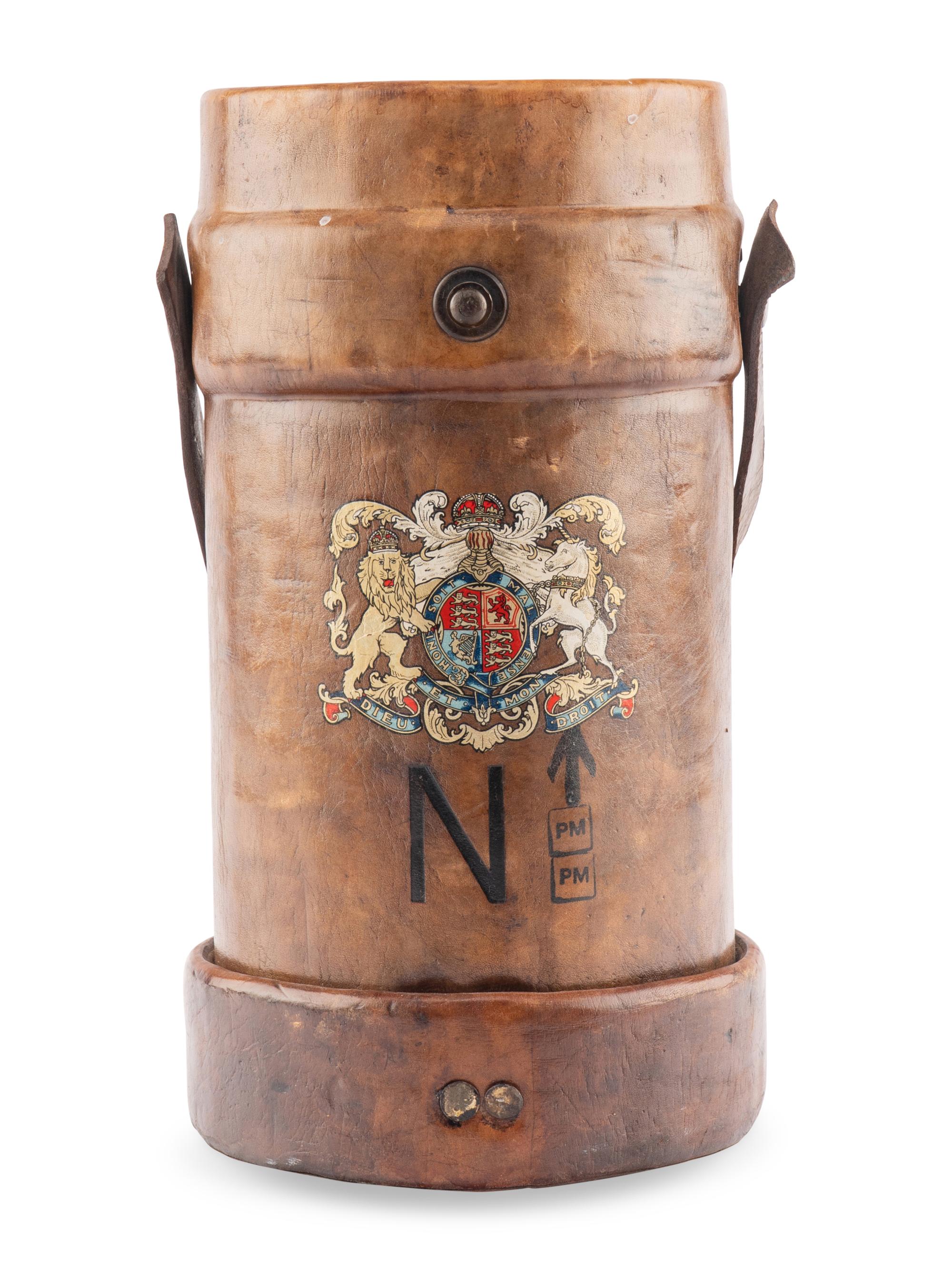 An English Leather Artillery Bucket