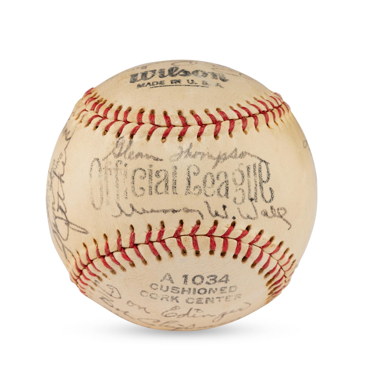 A 1953 Toledo Sox Team Signed Autograph Baseball (JSA Letter of Authenticity)