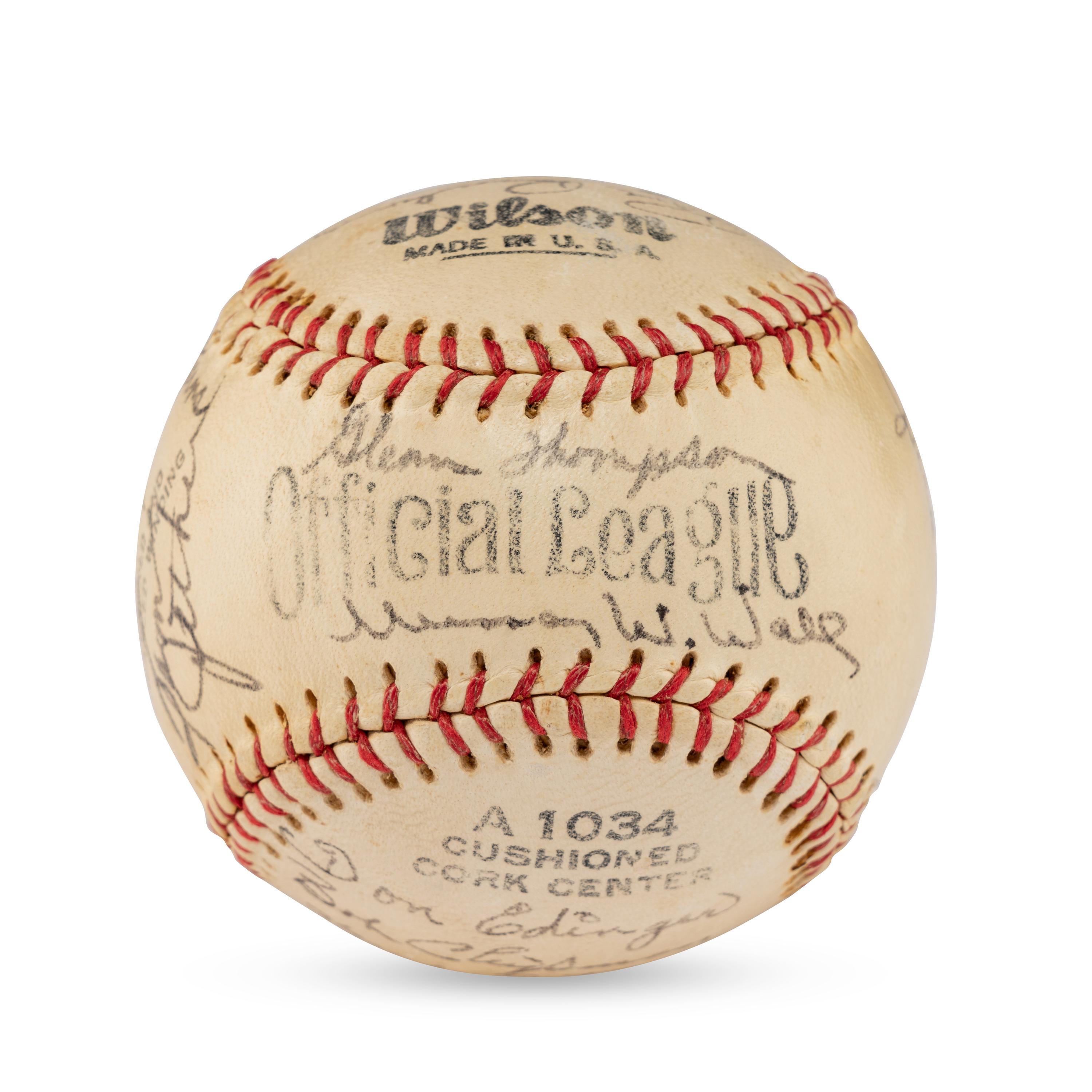 A 1953 Toledo Sox Team Signed Autograph Baseball (JSA Letter of Authenticity)