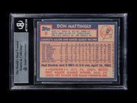 A Group of Four Dave Winfield and Don Mattingly Signed Baseball Cards Including Autographed Rookies of Both